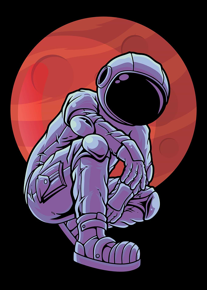 Cool Astronaut Mars Space