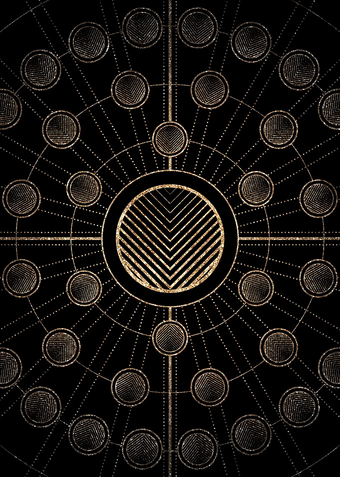 Gold Magic Circle Array
