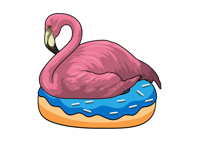 Flamingo Donut
