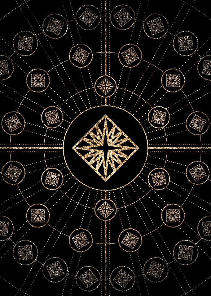 Gold Glyph Rune Sign Seal