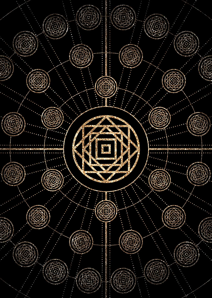 Black and Gold Magic Seal