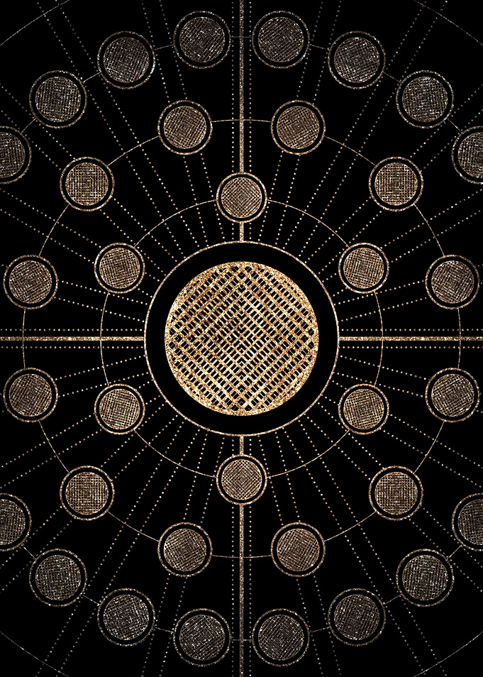 Gold Glyph Rune Circle Sig