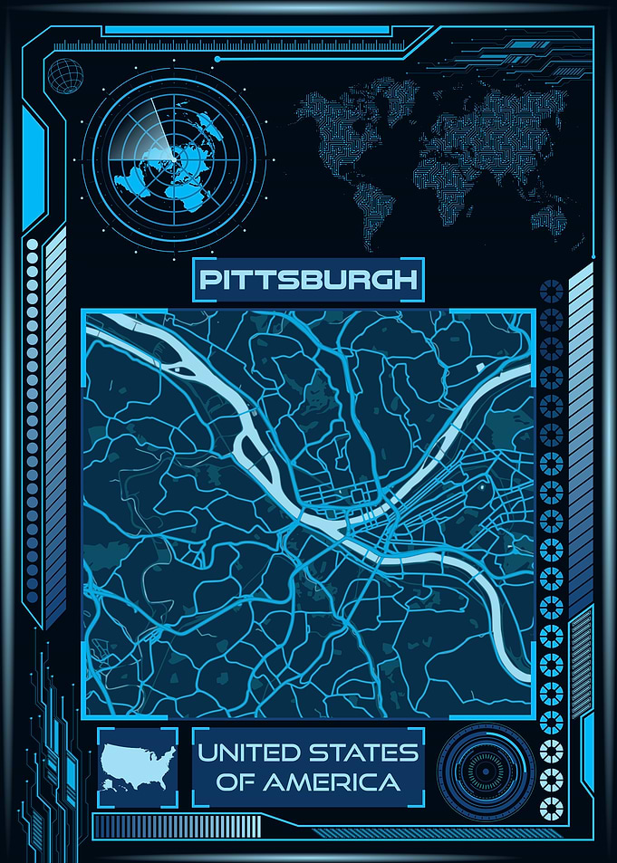 PITTSBURGH MAP USA
