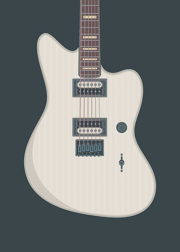 Metal Offset JM Guitar