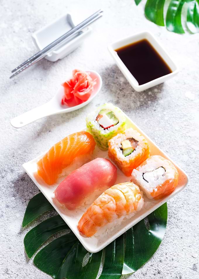 Set of sushi