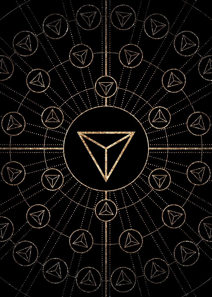 Gold Glyph Rune Sign Seal