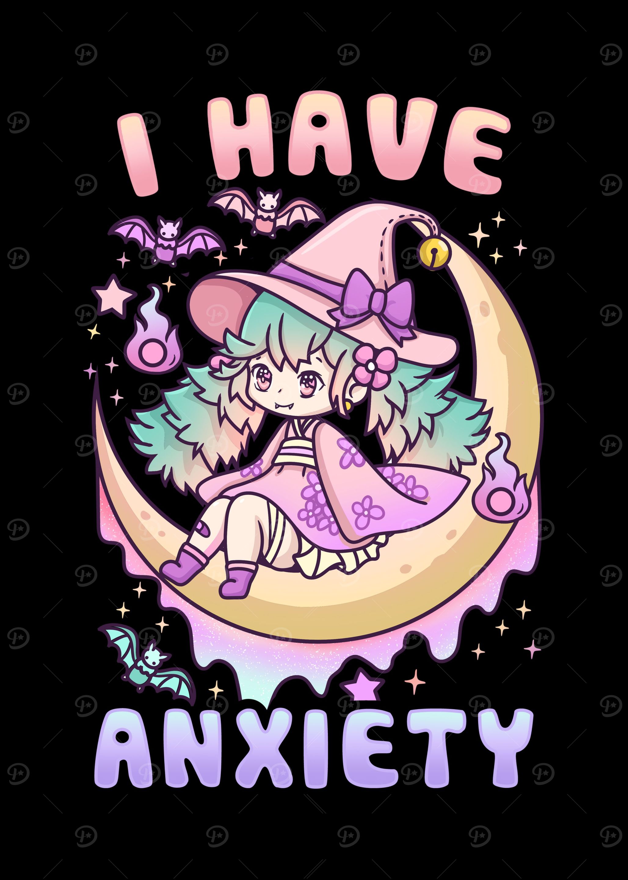 I have Anxiety Goth Girl