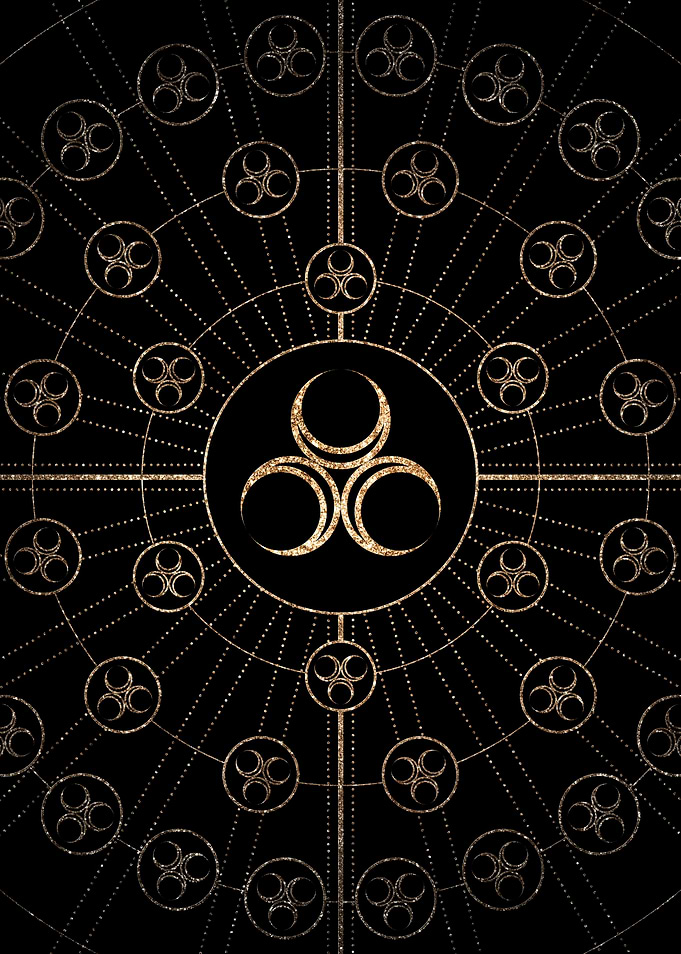 Gold Glyph Rune Sign Seal