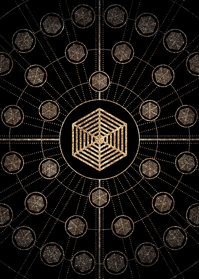 Black and Gold Magic Seal