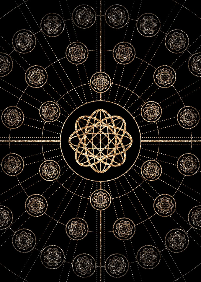 Black and Gold Magic Seal