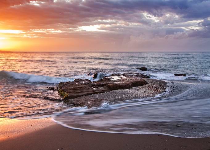 Sunset at the Sea Beach