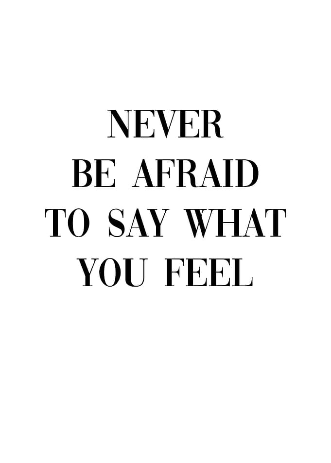 Say What You Feel
