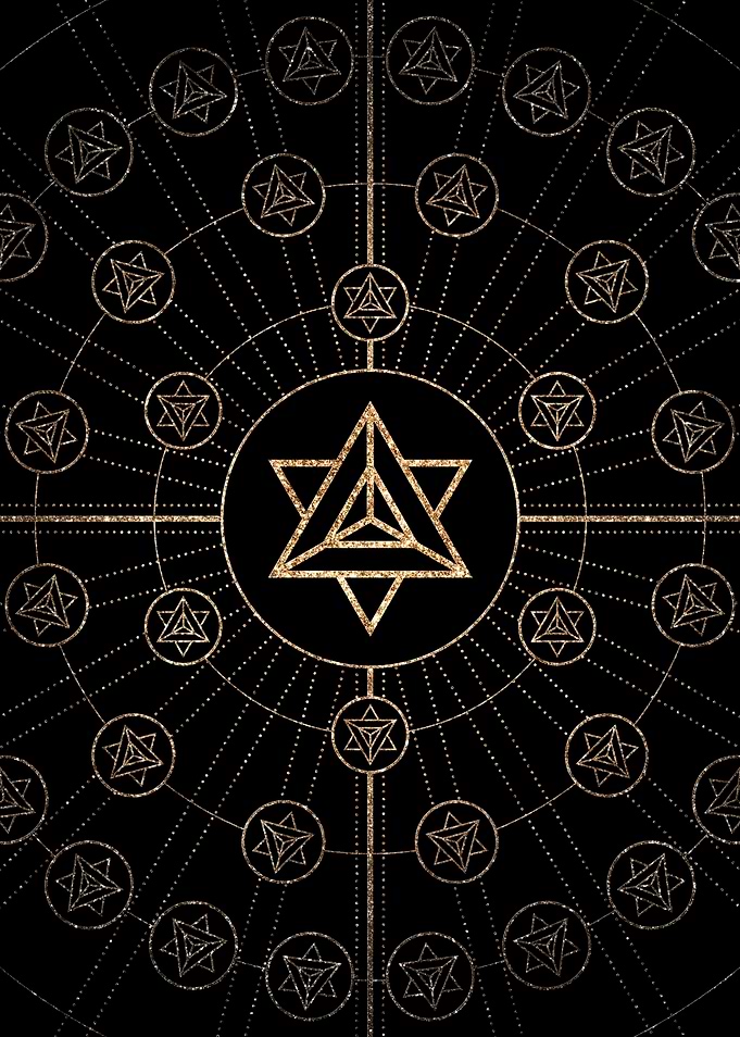 Black and Gold Magic Seal