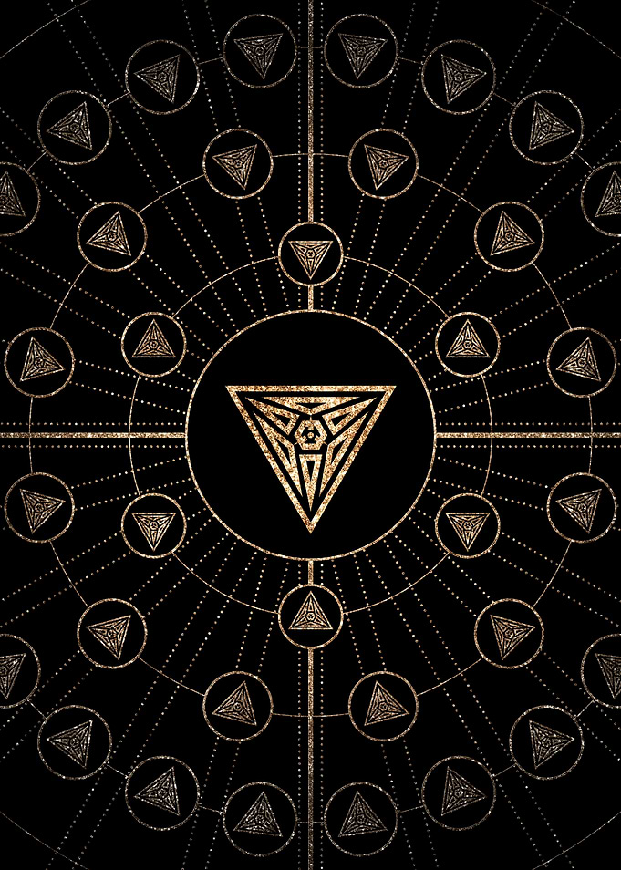 Black and Gold Magic Seal