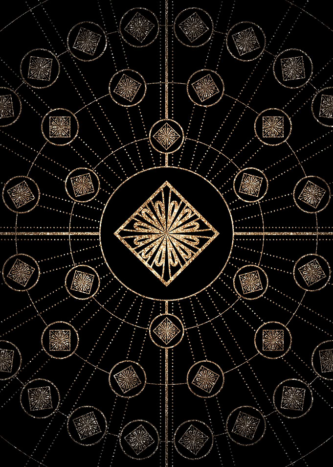 Black and Gold Magic Seal
