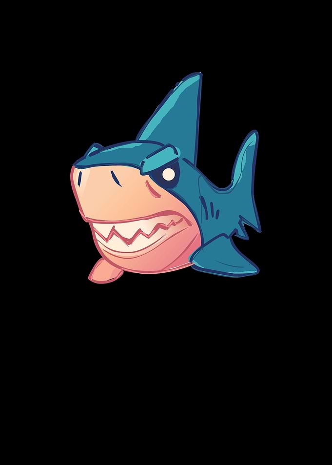 Evil Shark kawaii