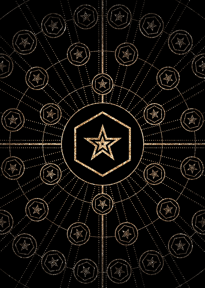 Black and Gold Magic Seal
