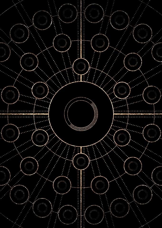Black and Gold Magic Seal
