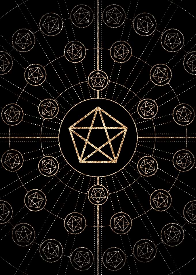 Black and Gold Magic Seal