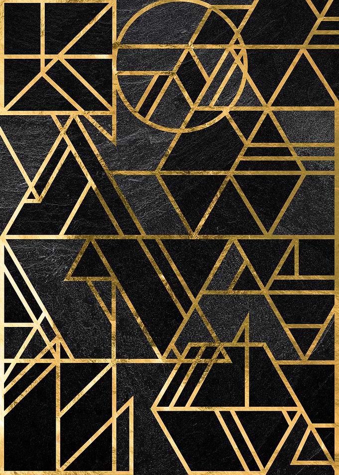 Gold Art deco