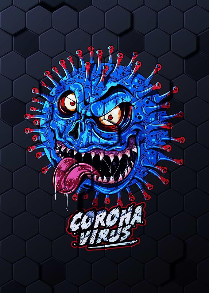 Corona Virus Monster