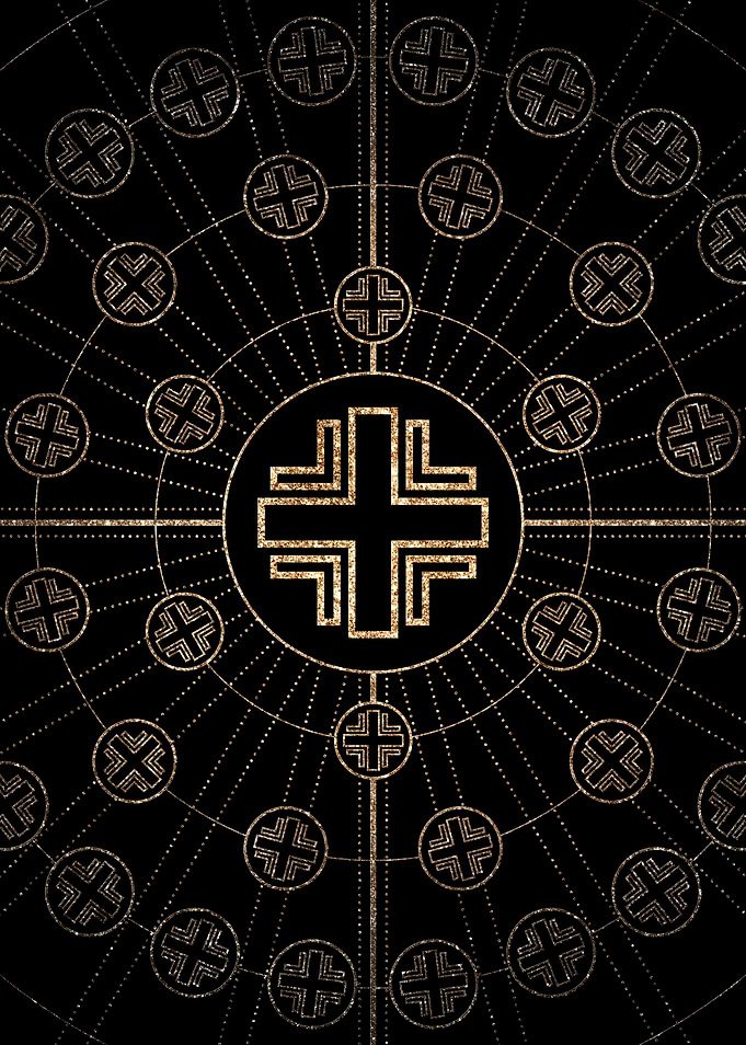 Black and Gold Magic Seal