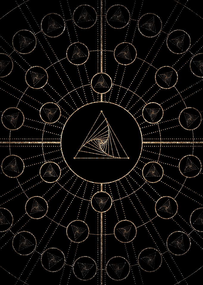 Black and Gold Magic Seal