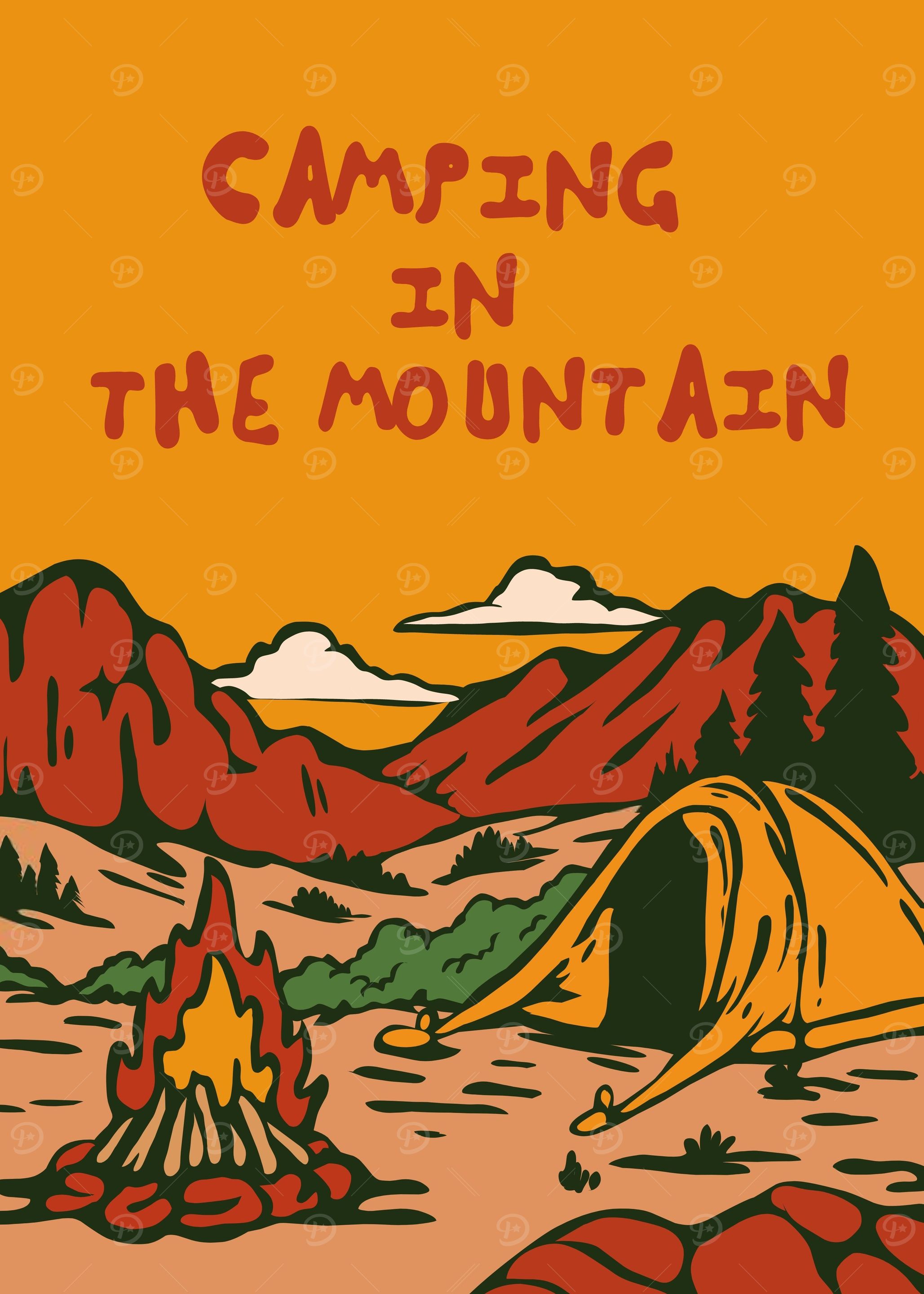 Camping in the mountain
