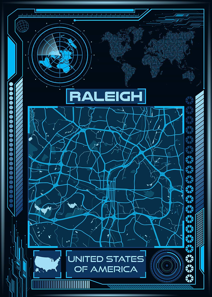 RALEIGH MAP USA