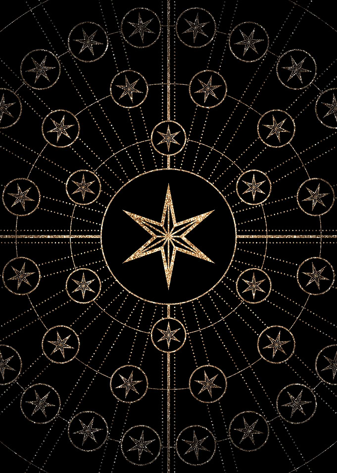 Black and Gold Magic Seal