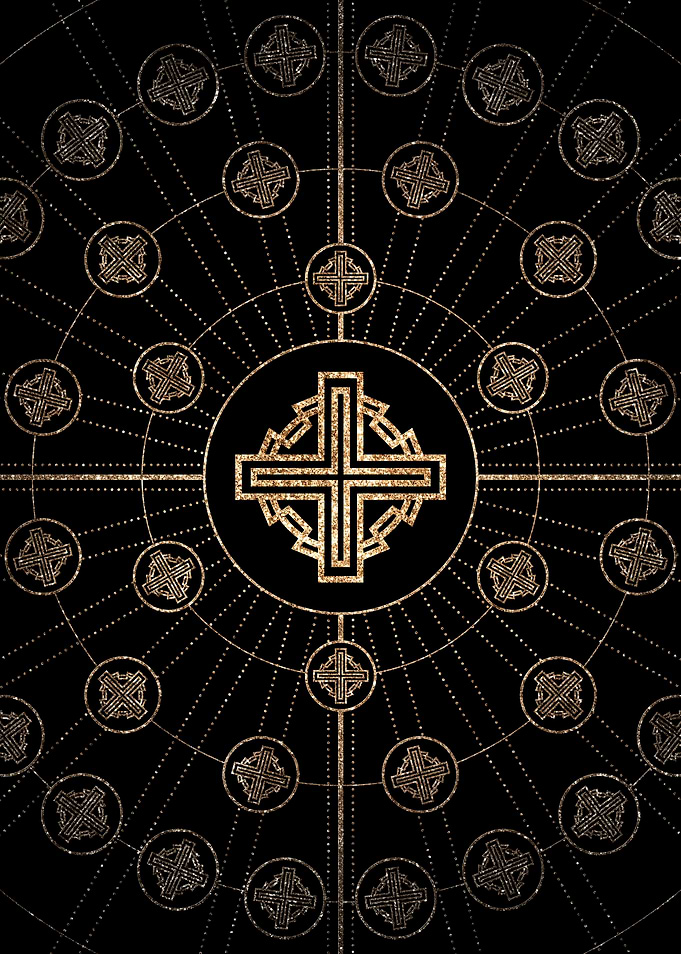 Black and Gold Magic Seal