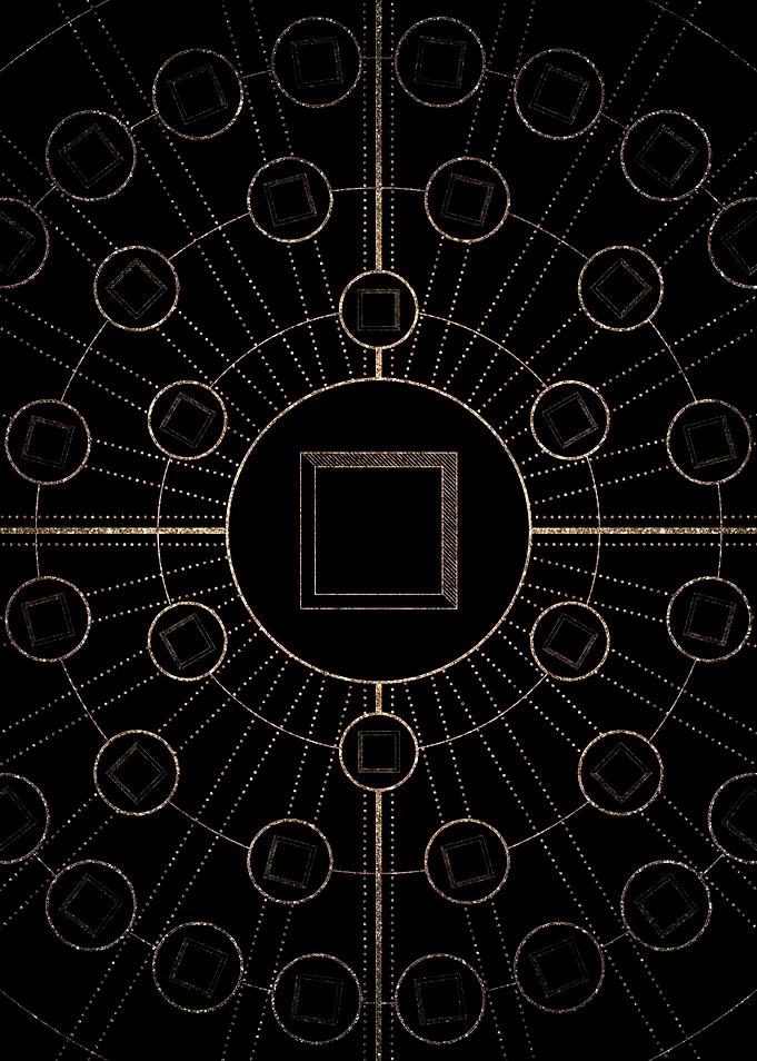 Black and Gold Magic Seal