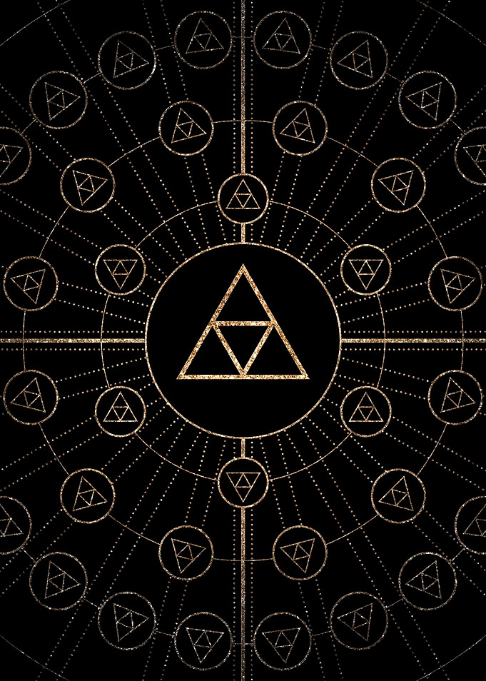 Black and Gold Magic Seal
