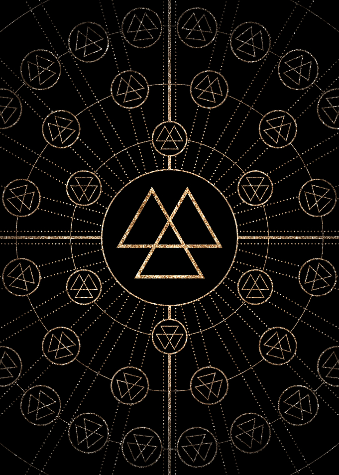 Black and Gold Magic Seal