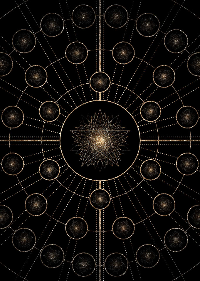 Black and Gold Magic Seal