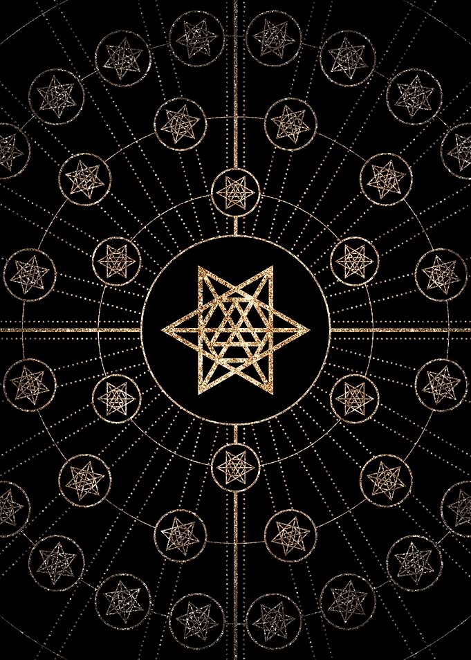 Black and Gold Magic Seal
