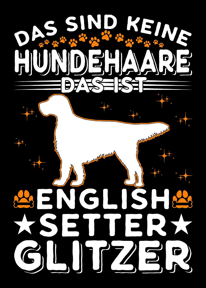 English Setter Glitzer Eng