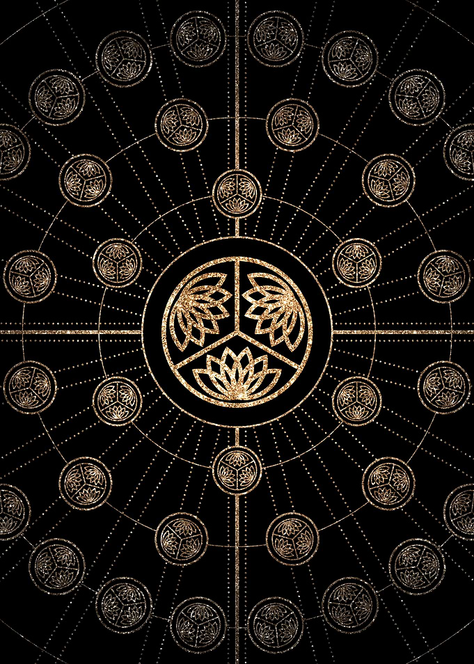 Black and Gold Magic Seal