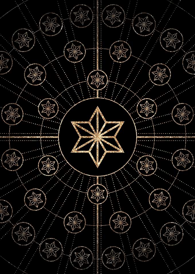 Black and Gold Magic Seal