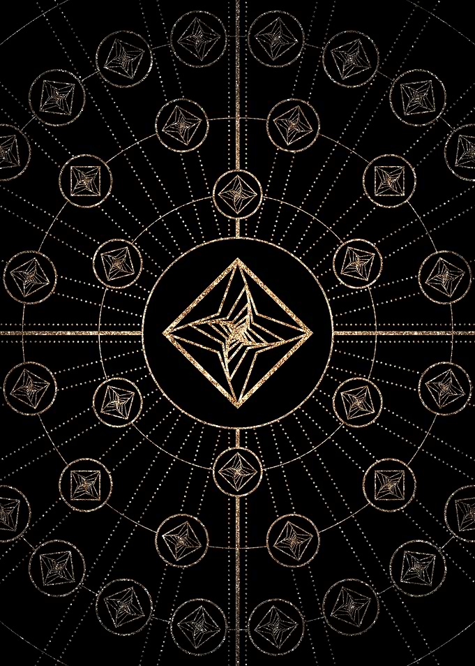 Black and Gold Magic Seal