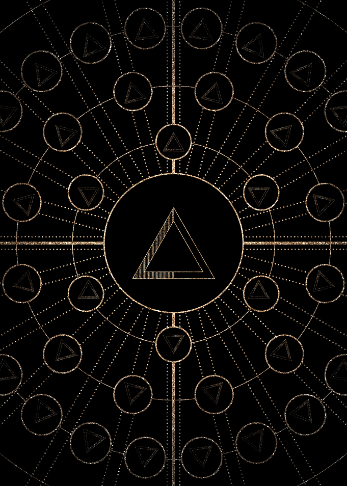 Black and Gold Magic Seal