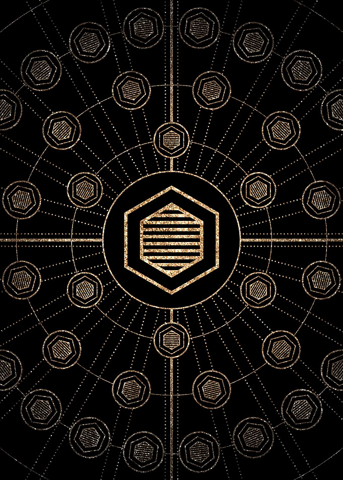 Black and Gold Magic Seal