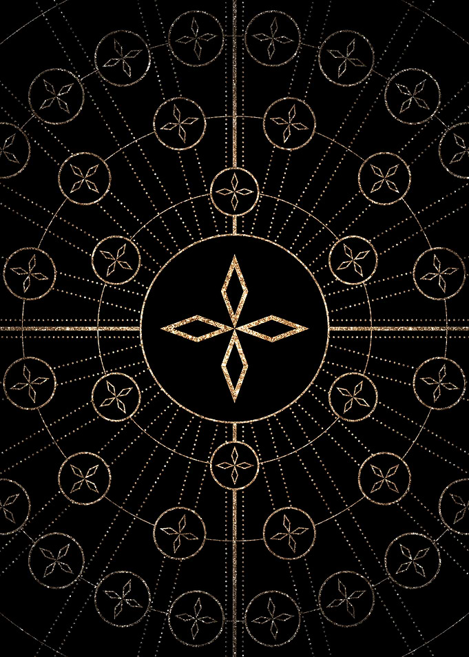 Black and Gold Magic Seal