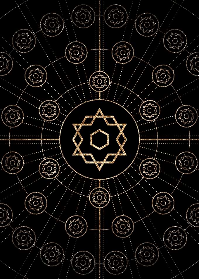 Black and Gold Magic Seal