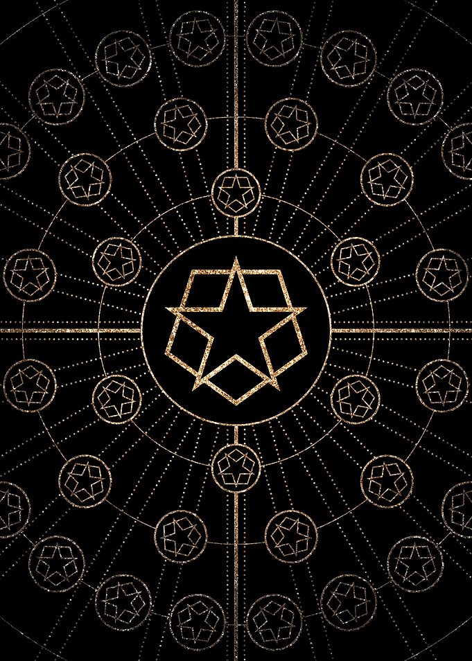 Black and Gold Magic Seal