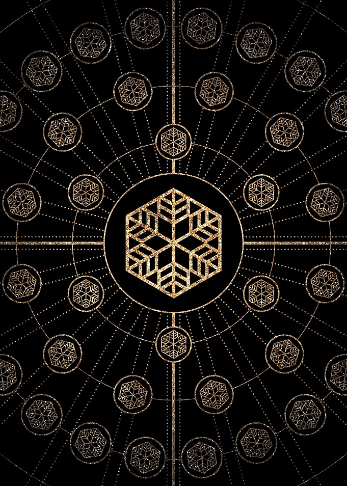 Black and Gold Magic Seal