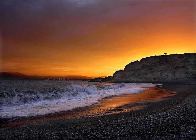 Sunset at the Sea Beach