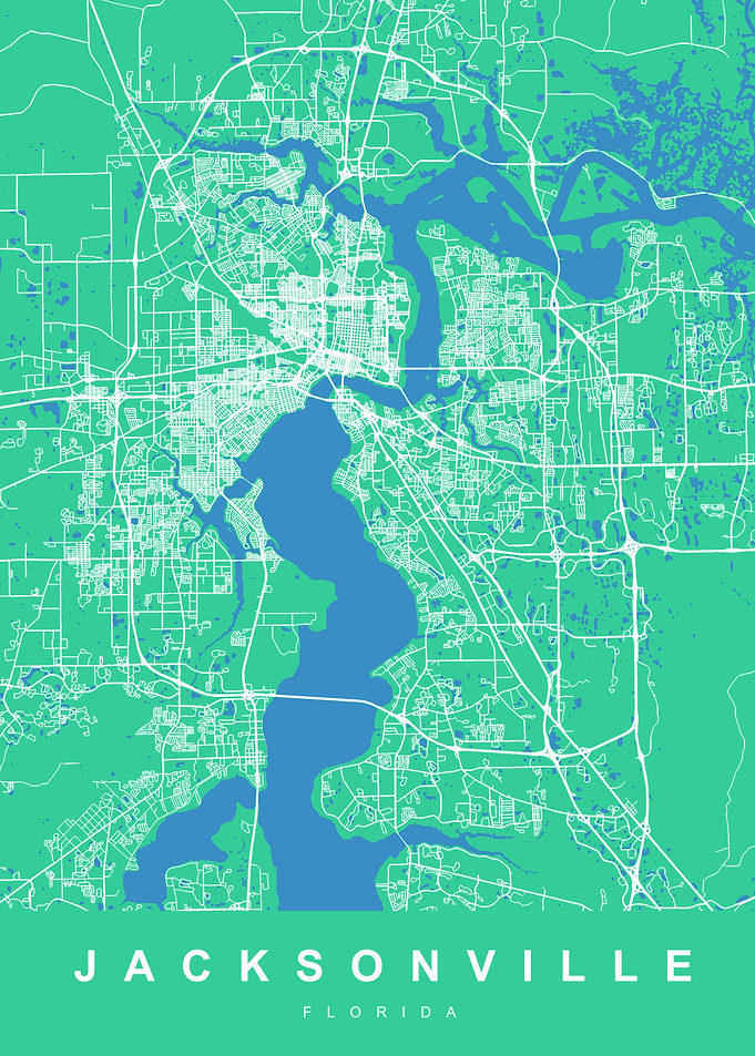 JACKSONVILLE Map FLORIDA
