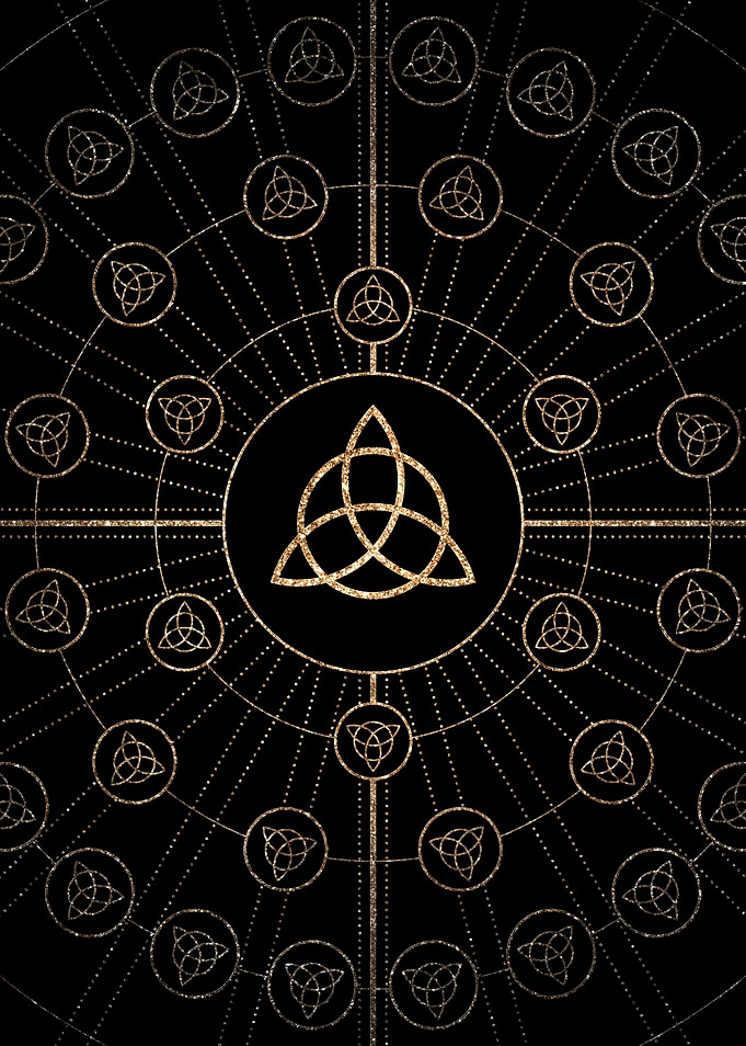 Black and Gold Magic Seal