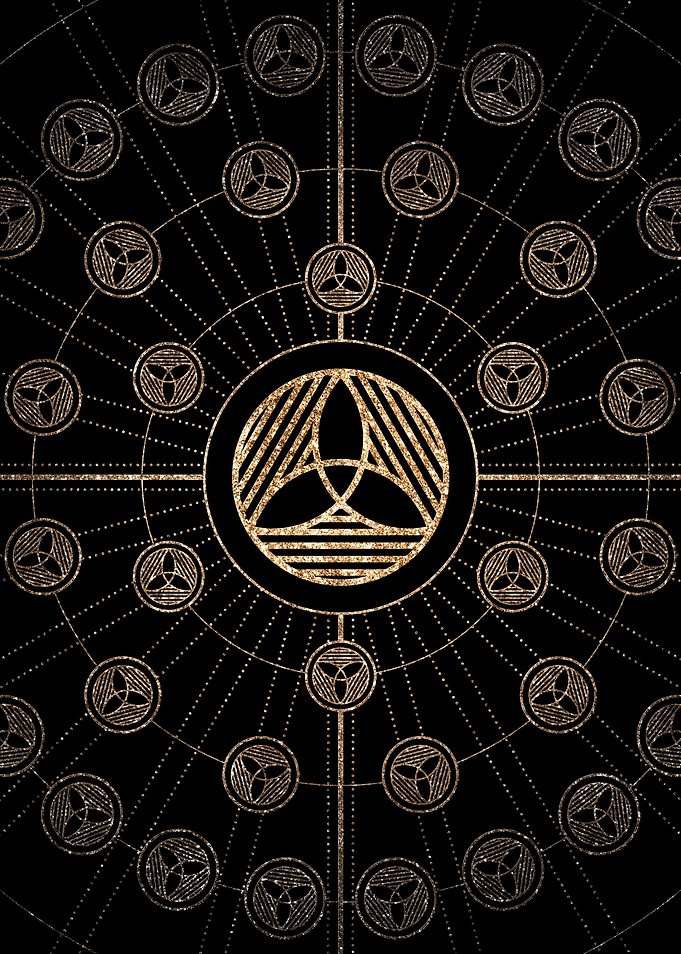 Black and Gold Magic Seal